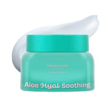 THE FACE SHOP 菲詩小舖 蘆薈玻尿酸保濕鎮靜霜, 1個, 60ml