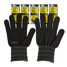 노바 구리 미끄럼방지 장갑 NOVA 200 XL, 블랙, 5세트