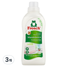 Frosch 德國小綠蛙 杏仁奶衣物柔軟精, 3個, 750ml