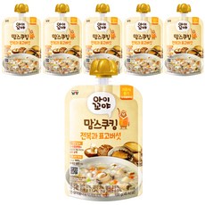 아이꼬야 맘스쿠킹 이유식 9개월부터, 100g, 6개, 전복과표고버섯