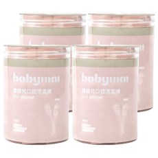 BABYMAI 寶寶買 口腔清潔棒 螺旋款, 白色, 4個, 30個裝