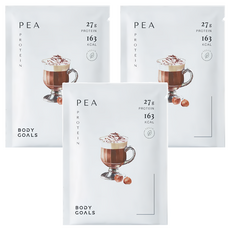 BODY GOALS 全素多效豌豆蛋白飲Pro 榛果可可, 40g, 3包