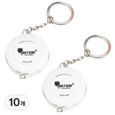 Good Frap 迷你鑰匙圈捲尺 白色, 10個, 150cm