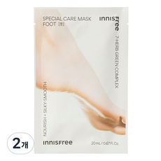 이니스프리 스페셜 케어 풋 마스크, 3매, 2개, 20ml