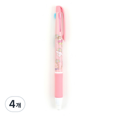 三麗鷗 大耳狗喜拿 蠟筆小新 可擦式3色原子筆 0.7mm, 4個, 簡約設計