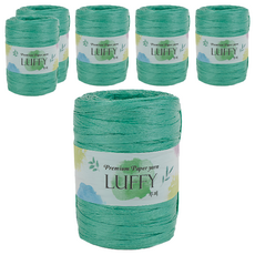 Filip Luffy系列紙線 綠色 材質:紙 重量: 40g 粗細: 2mm, 6捲