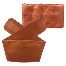 Kosina黃土冷熱麵包長方形+腰帶, 1套