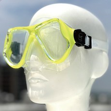 ButterFly Fish 蝴蝶魚 兒童潛水面鏡 附收納盒 MKC2401 5-12歲適用, 透明黃色