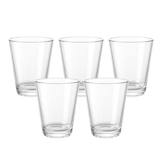 리빙메이트 PC 안깨지는 라운드 물컵 270ml, 투명, 5개