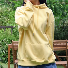 LUNA GIRL 女款 Affair 基本款大尺碼素色連帽T恤 L24FT080215