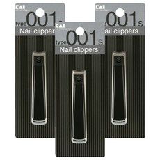 KAI 貝印 指甲剪 + 透明收納盒 S號套組, 黑色, 3套