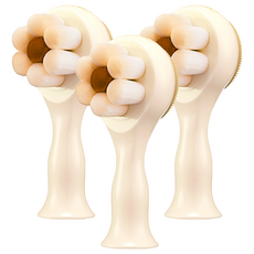 MAXCLINIC 毛孔清潔矽膠刷頭, 3個, 米色