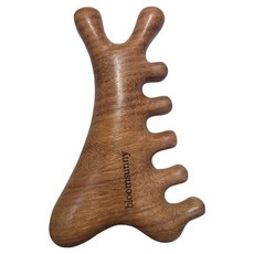 木製刮痧頭皮按摩器, 1個, 龍鳳檀木