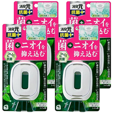 小林製藥 消臭元+廁所用三效除臭芳香劑 24小時抗菌, 薄荷清香, 6.8ml, 4個