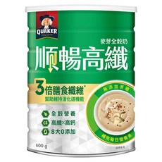 QUAKER 桂格 順暢高纖營養全穀奶, 600g, 1罐