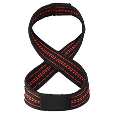 마메 8자 손목 스트랩, 1개, 블랙 + 레드