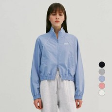 오아이오아이컬렉션 여성용 버티컬 피핑 크롭 윈드 브레이커