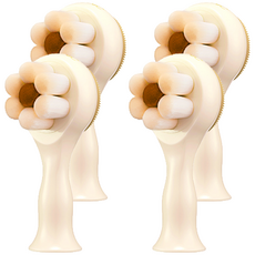 MAXCLINIC 毛孔清潔矽膠刷頭, 4個, 米色