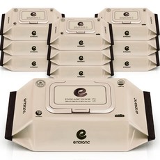 앙블랑 베이지 아기물티슈 캡형, 70g, 72매, 10세트