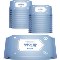 enblanc 可沖式濕紙巾 便攜補充包, 10張, 20包