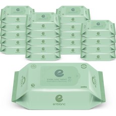 앙블랑 세이프 민트 유아물티슈 휴대형, 58g, 20매, 16개