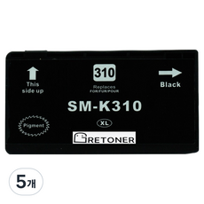 삼성 INK-K310 호환 잉크 카트리지, 검정, 5개
