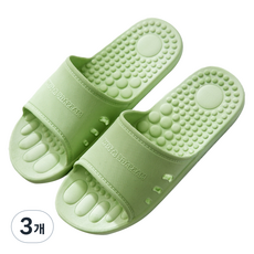 멍스터즈 발아치 자극 지압슬리퍼 250-255mm, 그린, 3개
