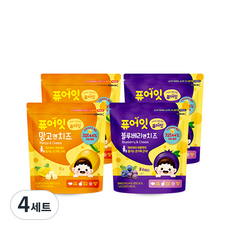 퓨어잇 내이브로 망고엔치즈 2p + 블루베리엔치즈 2p, 16g, 4세트, 망고치즈, 블루베리치즈