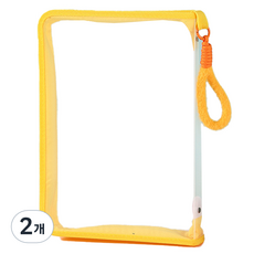 Misoroun 基本款掛環式文件收納袋 23.5 x 32.5 cm, 黃色, 2個