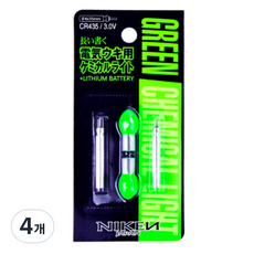 NIKEN 리튬전지 435 + 전등 GREEN, 4개