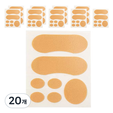 Jeniel 混合型後腳跟防水泡緩衝墊, 20個, 1g, 7入