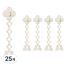 Pola 壁掛式電線整理束帶, 25個, 白色