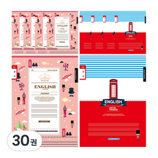 영아트 초등 영어노트 좁은칸 여아용 핑크, 랜덤 발송, 30권