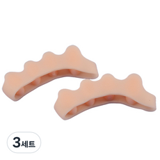 드방스 발가락 보호대 왼발 + 오른발 세트 베이지, 3세트