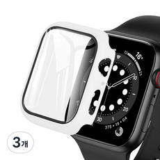 iamdue Apple Watch 混合式全包覆保護殼, 白色, 3個
