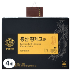 천지인 홍삼 황제고 30p + 쇼핑백, 300g, 4개