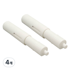 DOOJIN 浴室衛生紙架桿, 白色, 4個