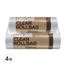 기본에 크린롤백 중형 500매 + 대형 500매, 4개