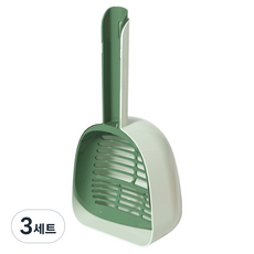 하태스몰 고양이 깔끔 배변삽 세트, 그린, 3세트