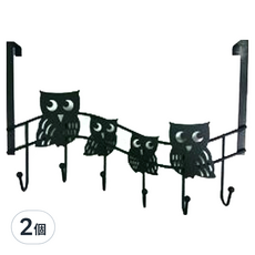 生活屋 閣家 貓頭鷹門板勾 金屬材質, A31060, 2個