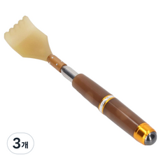 다온셀렉트 고급 지압 효자손, 브라운, 3개