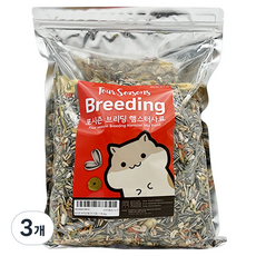 러브펫 포시즌 브리딩 햄스터 사료, 3개, 2kg