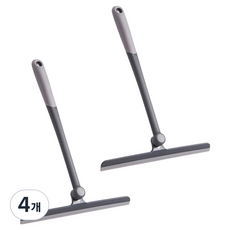 각도조절 욕실 바닥 물기제거 스퀴지 다크그레이, 4개