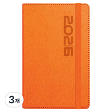 陽地社日記本 2026 Usuary40A 日記本, 3個, 橘色