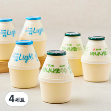 바나나맛우유 240ml x 3개입 + 바나나맛우유 라이트 240ml x 3개입 세트, 4세트