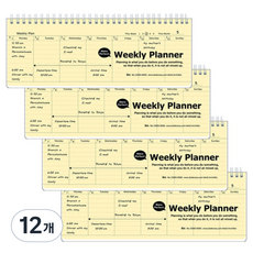 ibis PP 桌上型週計畫本, 淺黃色, 12個