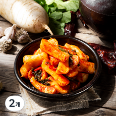 장군차김치 모산 총각김치, 2.5kg, 2개