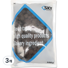 이르카 키론카오 다크 코팅초콜릿, 3개, 500g