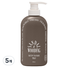 오디드 밀크인세라 퍼퓸 바디워시 샌달우드피그, 5개, 500ml