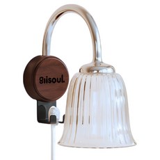 한봄누리 플리츠 거꾸로 자석 양치컵 칫솔걸이 세트, 브라운, 1세트